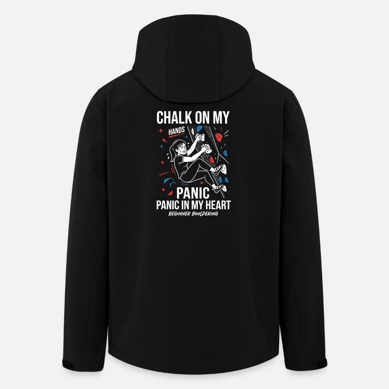 Chalk on the hands - Men’s Recycled Softshell Jacket by Stanley/Stella - black