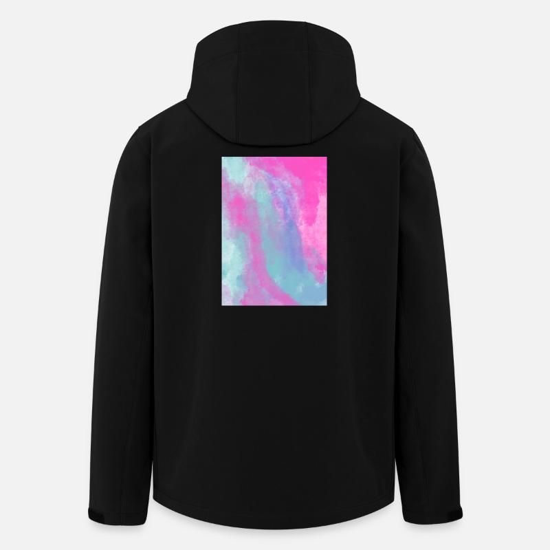 Gradient- Spring personalisierbar - Recycelte Männer Softshell-Jacke von Stanley/Stella - Schwarz