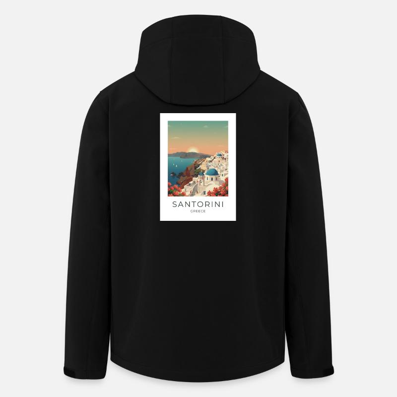 Sunset Santorini Vista - Veste softshell homme en polyester recyclé Stanley/Stella - noir