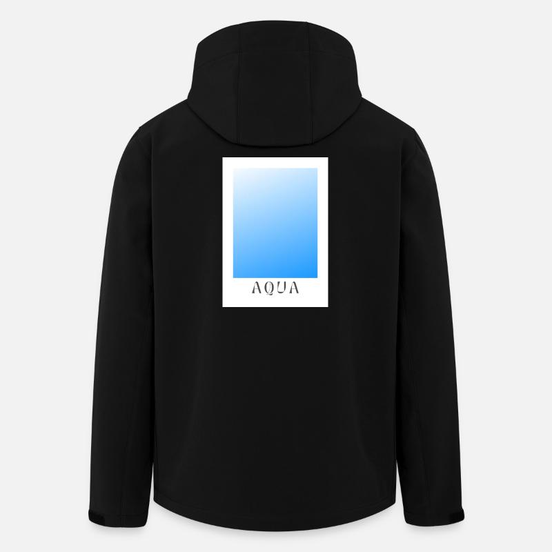 Aqua - Recycelte Männer Softshell-Jacke von Stanley/Stella - Schwarz