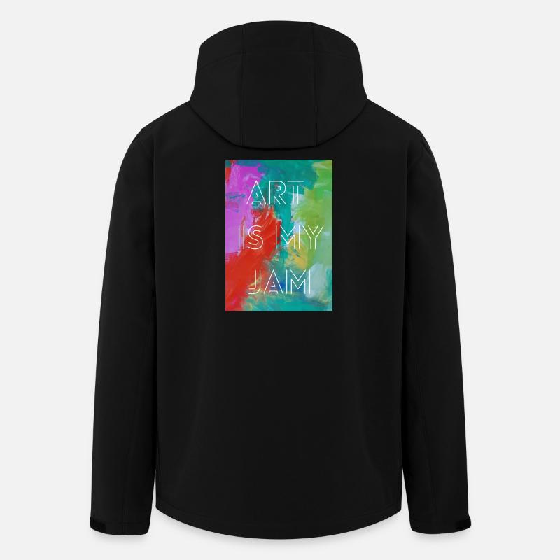 L’art, c’est mon truc - Veste softshell homme en polyester recyclé Stanley/Stella - noir
