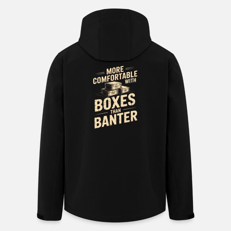 Boxes Over Banter - Men’s Recycled Softshell Jacket by Stanley/Stella - black