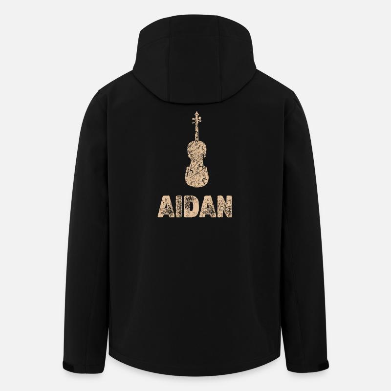 Aidan as a violin - Men’s Recycled Softshell Jacket by Stanley/Stella - black