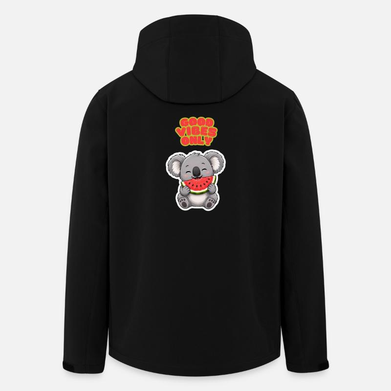 Koala Wassermelone: Gute Vibes - Men’s Recycled Softshell Jacket by Stanley/Stella - black