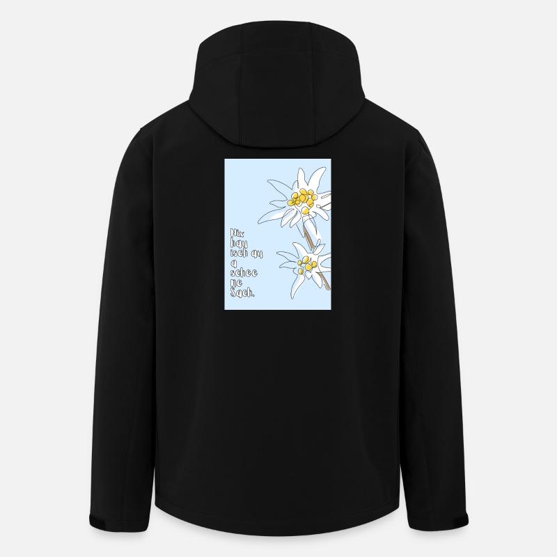 Edelweiß - Recycelte Männer Softshell-Jacke von Stanley/Stella - Schwarz
