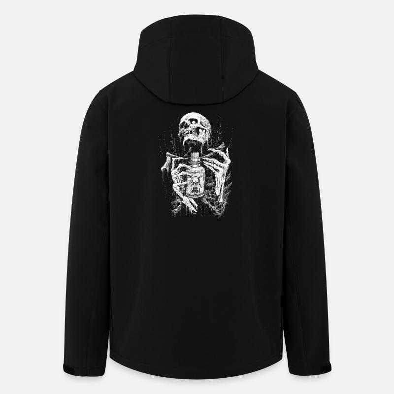 Dripping Skeleton Monochrome - Men’s Recycled Softshell Jacket by Stanley/Stella - black