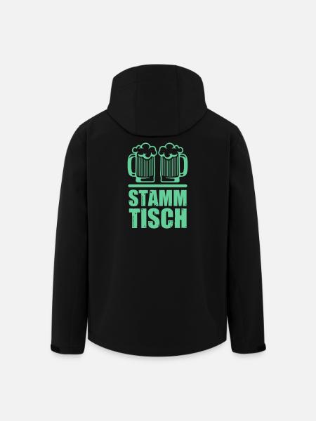 Stammtisch Bierfreunde Motiv - Recycelte Männer Softshell-Jacke von Stanley/Stella - Schwarz