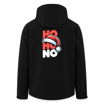 Ho Ho No Christmas - Men’s Recycled Softshell Jacket by Stanley/Stella - black - Back - AI Model Male 185 light (185cm)