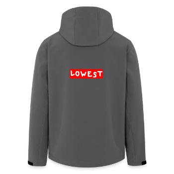 Lowest anti Fashion - Recycelte Männer Softshell-Jacke von Stanley/Stella - Schwarz - Hinten - AI Model Male 185 light (185cm)