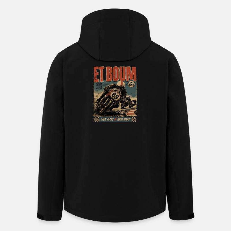ET BOUM - Veste softshell homme en polyester recyclé Stanley/Stella - noir