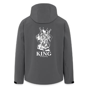 Giant Schnauzer King of everything Dogs Wilsigns - Men’s Recycled Softshell Jacket by Stanley/Stella - black - Back - AI Model Male 185 light (185cm)