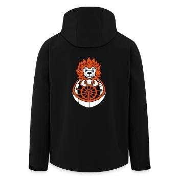 Kleiner Igel Boot Kapitän Lustig Süß Niedlich Lieb - Recycelte Männer Softshell-Jacke von Stanley/Stella - Schwarz - Hinten - AI Model Male 185 light (185cm)
