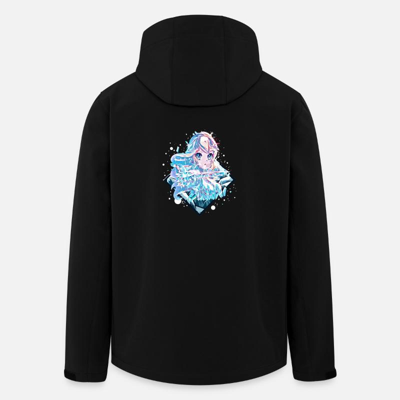 Anime Eisprinzessin - Recycelte Männer Softshell-Jacke von Stanley/Stella - Schwarz