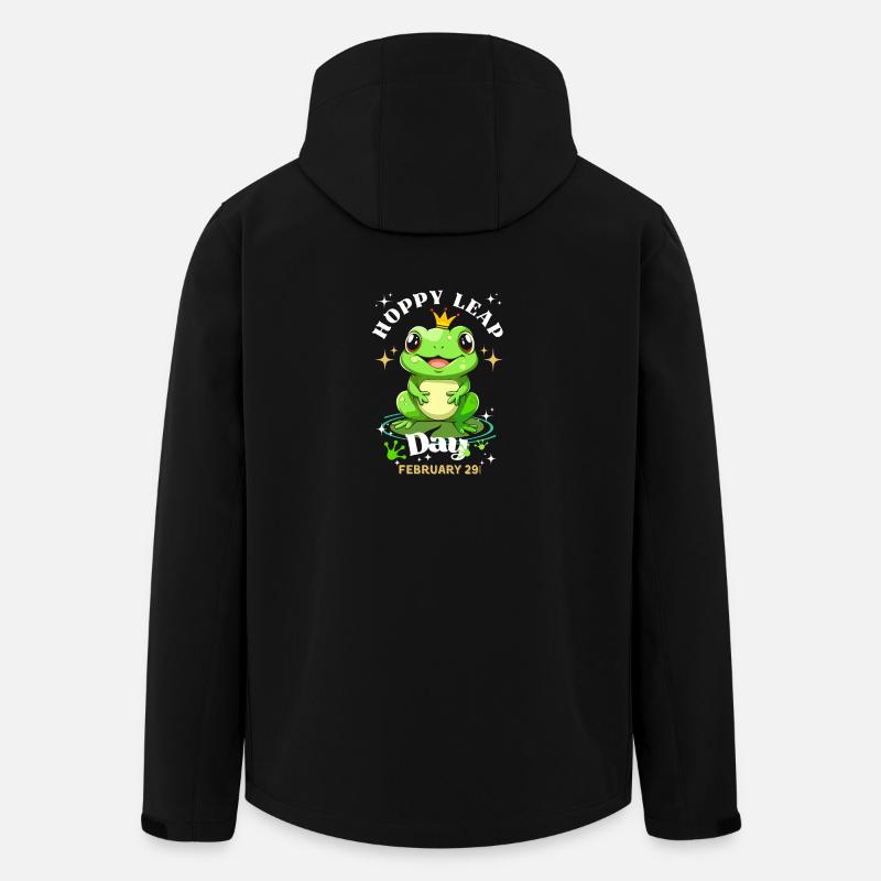 Hoppy leap day frog - Men’s Recycled Softshell Jacket by Stanley/Stella - black