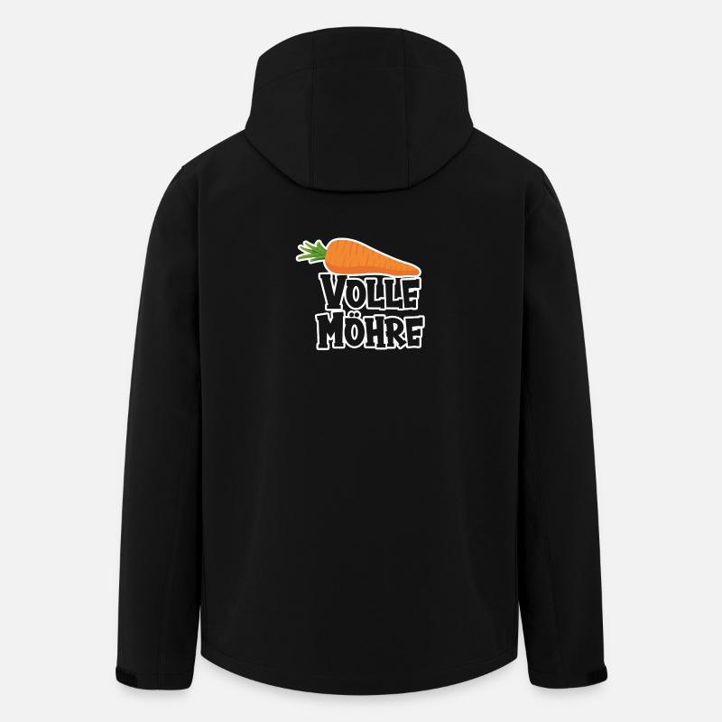 Volle Möhre - Recycelte Männer Softshell-Jacke von Stanley/Stella - Schwarz