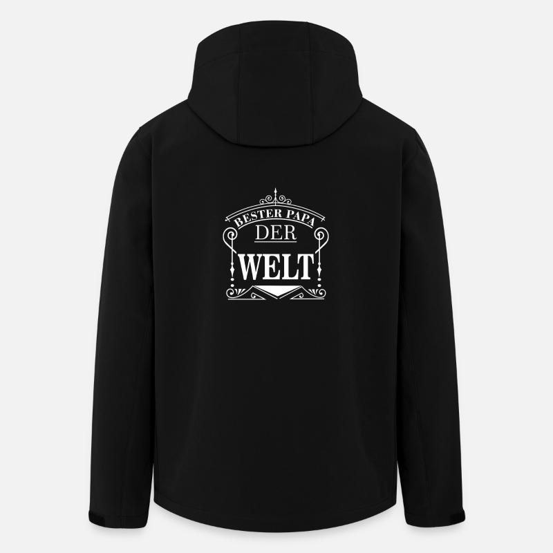 BESTER PAPA - Recycelte Männer Softshell-Jacke von Stanley/Stella - Schwarz
