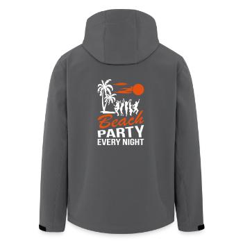 Beach Party Night - Men’s Recycled Softshell Jacket by Stanley/Stella - anthracite - Back - AI Model Male 185 light (185cm)