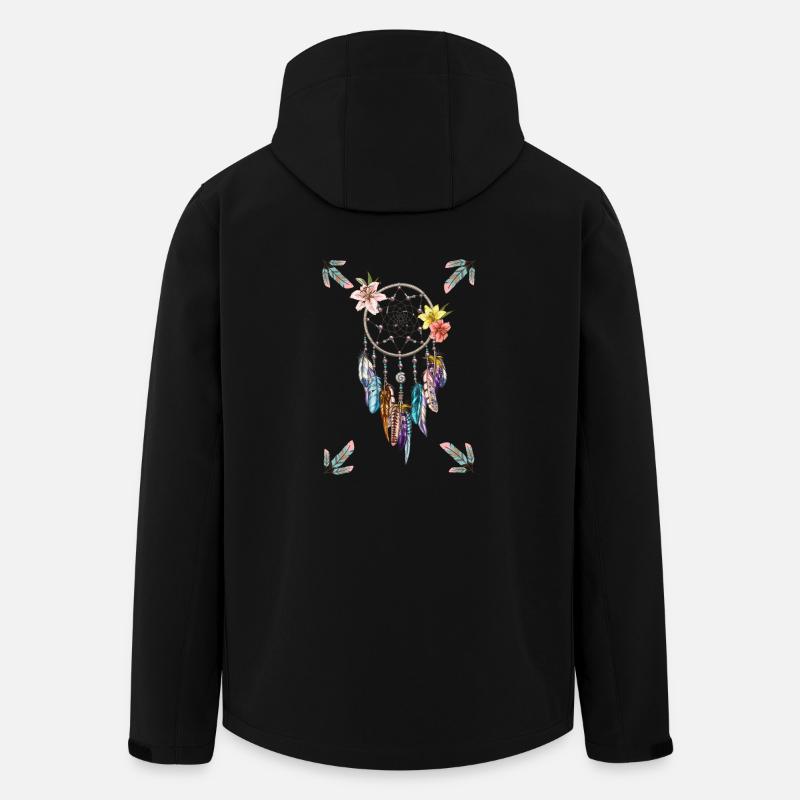 Traumfänger, Style - Recycelte Männer Softshell-Jacke von Stanley/Stella - Schwarz