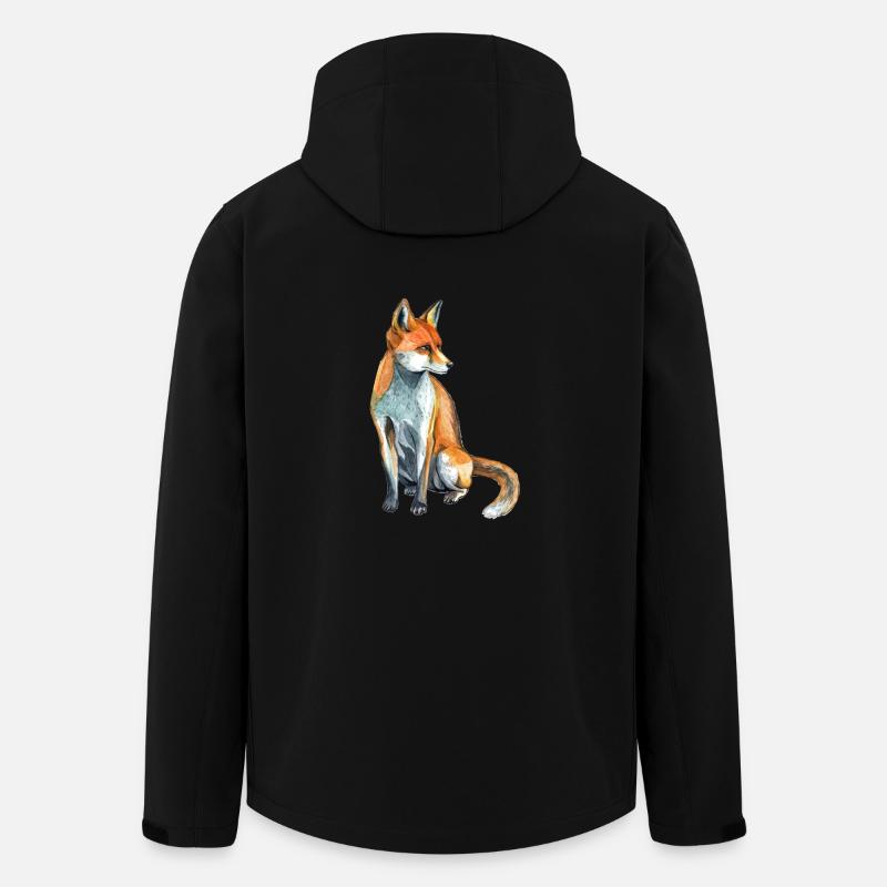 Fox - Men’s Recycled Softshell Jacket by Stanley/Stella - black