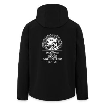 DOGO ARGENTINO Ange Gardien Chien Disant Wilsigns - Veste softshell homme en polyester recyclé Stanley/Stella - noir - Dos - AI Model Male 185 light (185cm)
