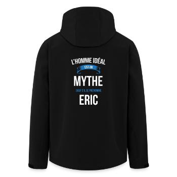 Eric idéal mythe cadeau noël - Veste softshell homme en polyester recyclé Stanley/Stella - noir - Dos - AI Model Male 185 light (185cm)