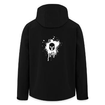 casque Spartan - Veste softshell homme en polyester recyclé Stanley/Stella - noir - Dos - AI Model Male 185 light (185cm)