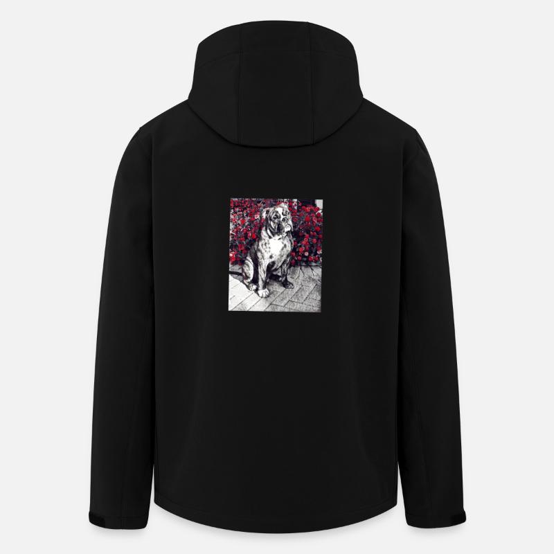 Bulldog08 - Veste softshell homme en polyester recyclé Stanley/Stella - noir