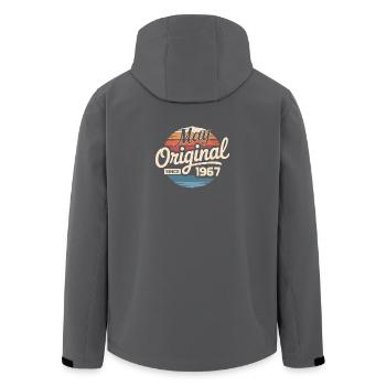 Legendary since May 1967 – Retro Vintage 1967 - Men’s Recycled Softshell Jacket by Stanley/Stella - black - Back - AI Model Male 185 light (185cm)