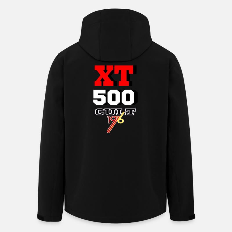 XT 500 Enduro culte moto - Veste softshell homme en polyester recyclé Stanley/Stella - noir
