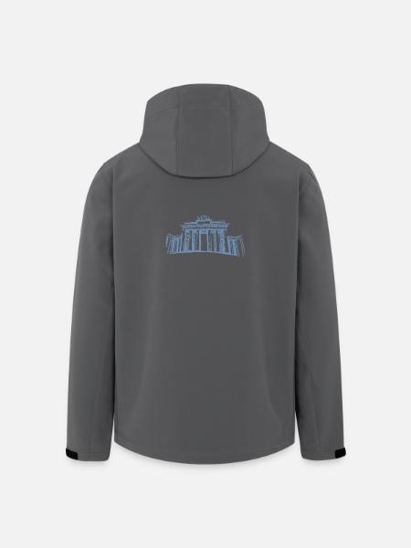 Berlin Brandenburg Gate - Men’s Recycled Softshell Jacket by Stanley/Stella - black