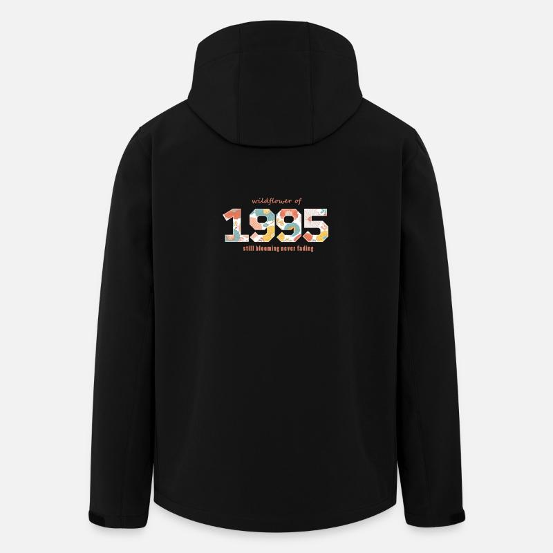 Blumen 1995 - 30-jähriges Jubiläum - Recycelte Männer Softshell-Jacke von Stanley/Stella - Schwarz