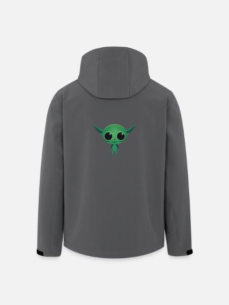 Mignon extraterrestre vert - Veste softshell homme en polyester recyclé Stanley/Stella - noir