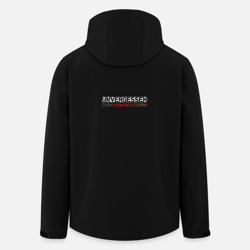 Neue deutsche Welle - Recycelte Männer Softshell-Jacke von Stanley/Stella - Schwarz
