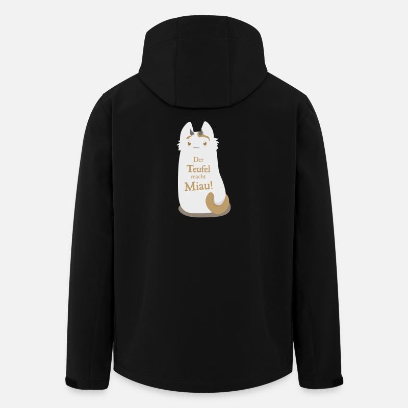 Miau - Recycelte Männer Softshell-Jacke von Stanley/Stella - Schwarz