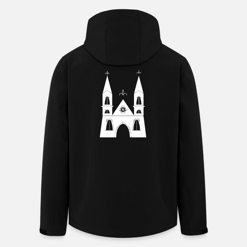 Château du château - Veste softshell homme en polyester recyclé Stanley/Stella - noir