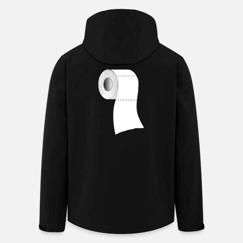 Un rouleau de papier toilette - Veste softshell homme en polyester recyclé Stanley/Stella - noir