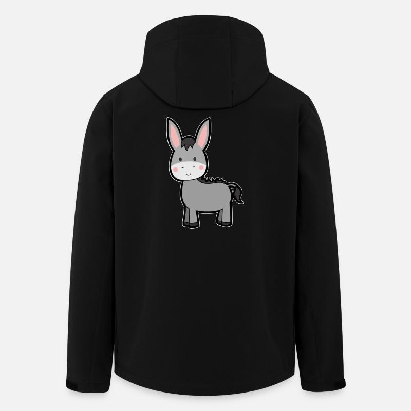L’âne - Veste softshell homme en polyester recyclé Stanley/Stella - noir