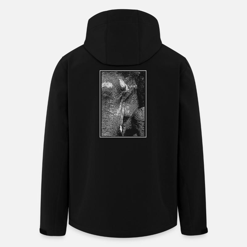 Weißer Elefant - Recycelte Männer Softshell-Jacke von Stanley/Stella - Schwarz