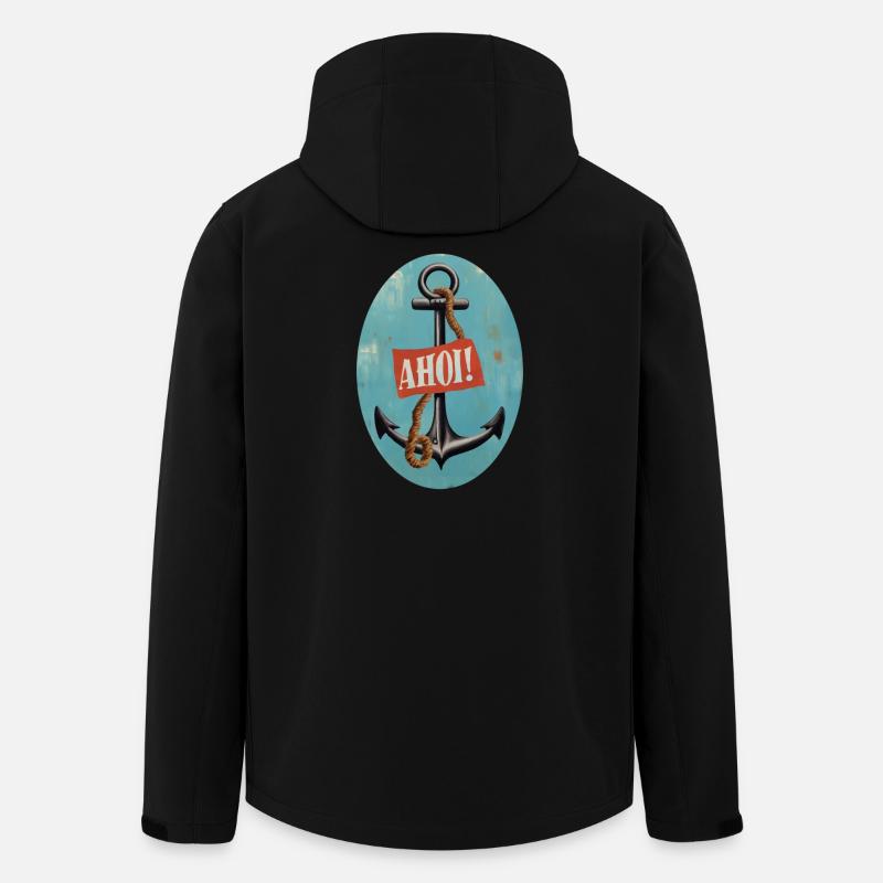 Ahoi - Recycelte Männer Softshell-Jacke von Stanley/Stella - Schwarz