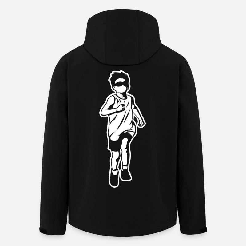 Petit coureur - Veste softshell homme en polyester recyclé Stanley/Stella - noir