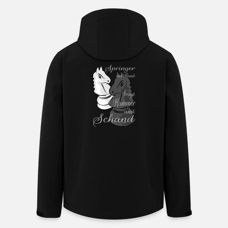 Schach - Recycelte Männer Softshell-Jacke von Stanley/Stella - Schwarz