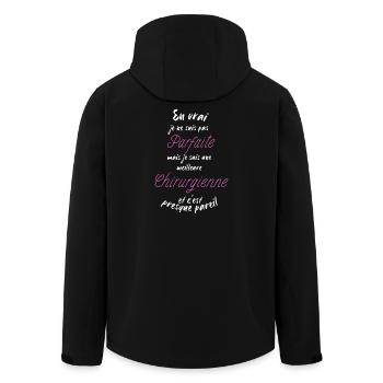 Ich bin der beste Chirurg - Recycelte Männer Softshell-Jacke von Stanley/Stella - Schwarz - Hinten - AI Model Male 185 light (185cm)