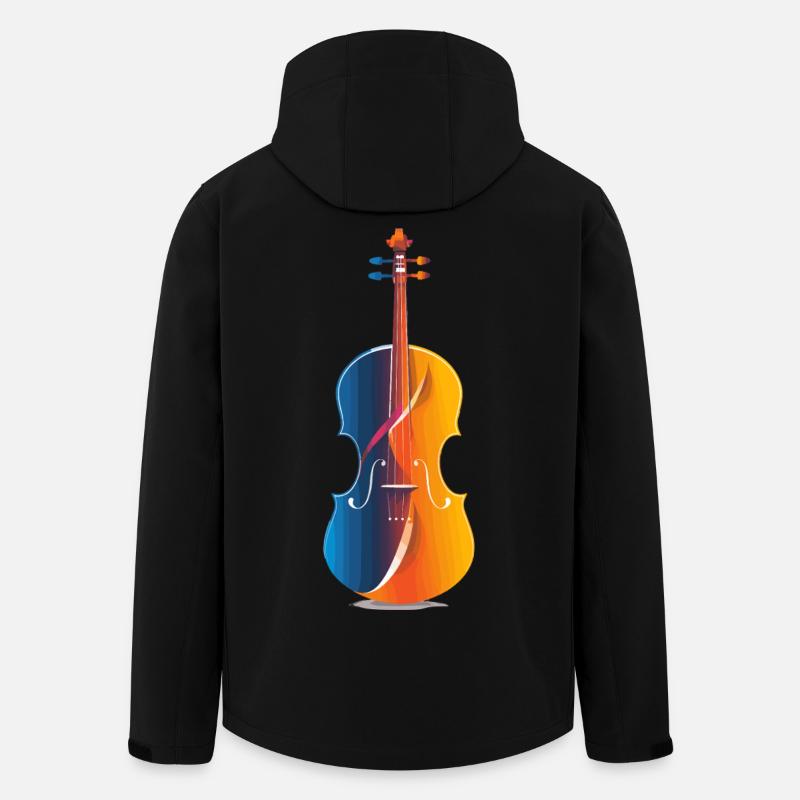 Violon Look BD - Veste softshell homme en polyester recyclé Stanley/Stella - noir