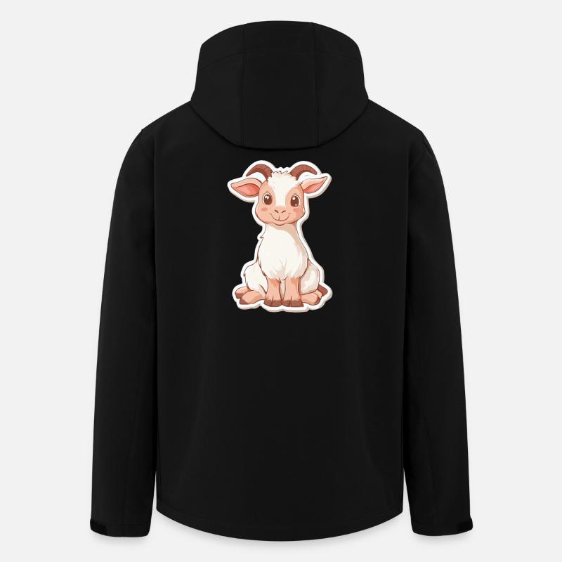 Ziege - Recycelte Männer Softshell-Jacke Discoverer von Stanley/Stella - Schwarz