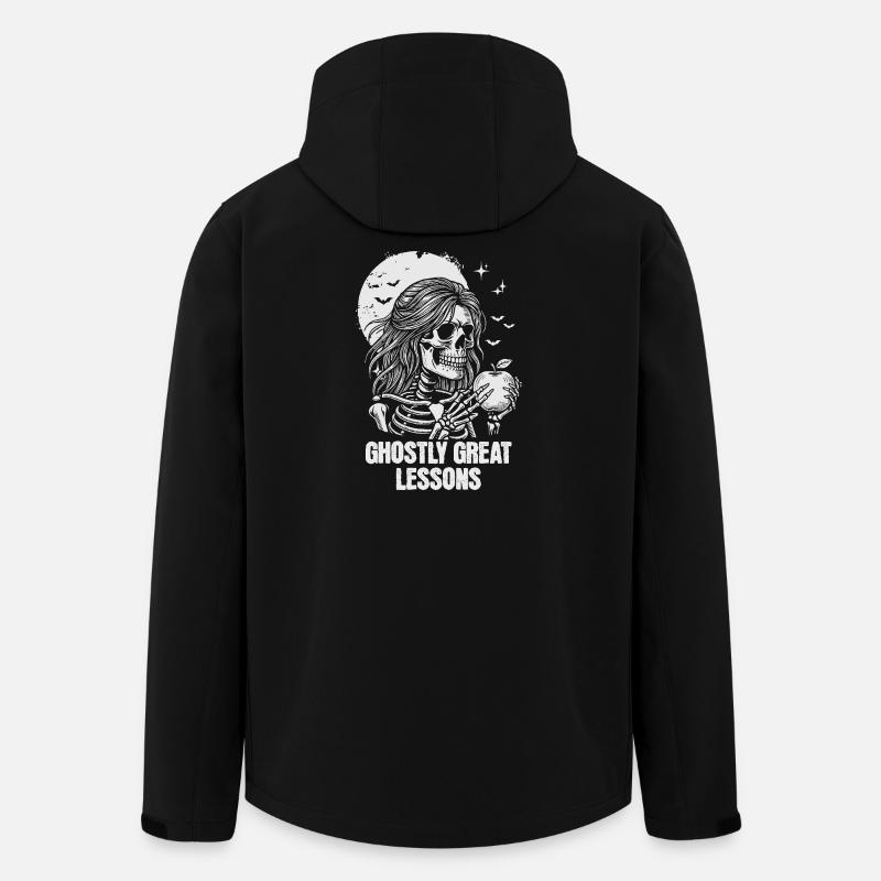 Funny Teacher Skeleton Halloween Classroom - Men’s Recycled Softshell Jacket by Stanley/Stella - black