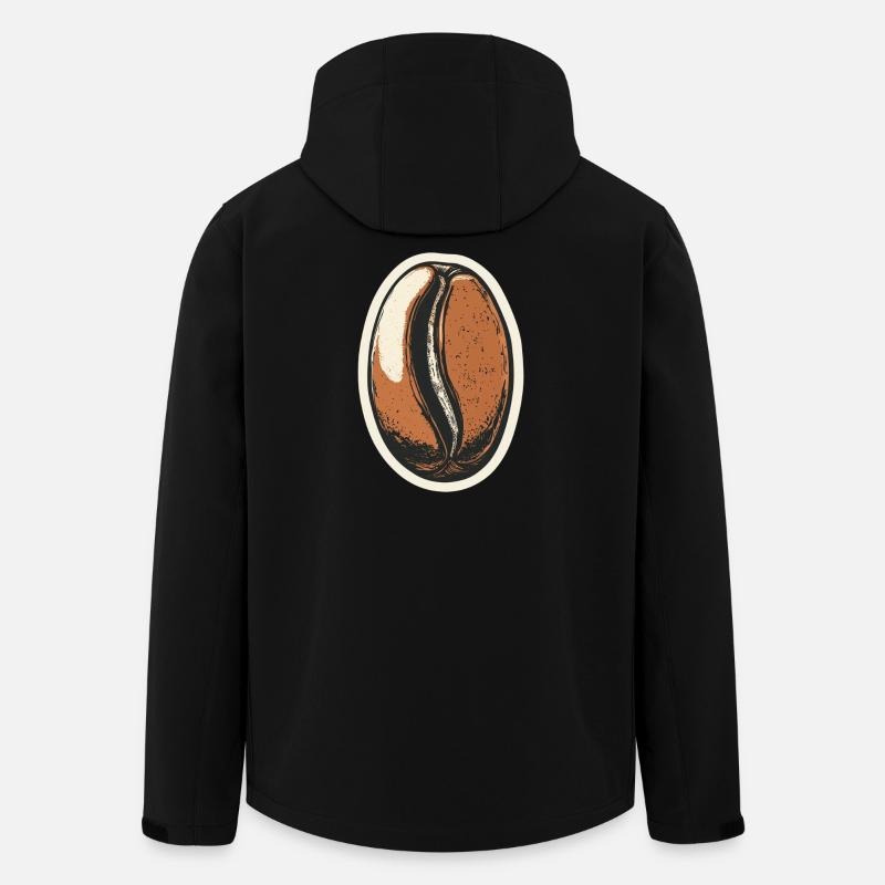 Coffee - Men’s Recycled Softshell Jacket by Stanley/Stella - black