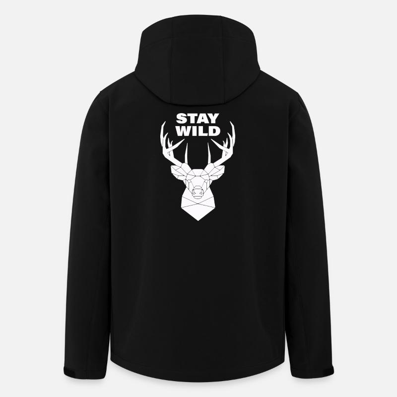 stay wild - Men’s Recycled Softshell Jacket by Stanley/Stella - black