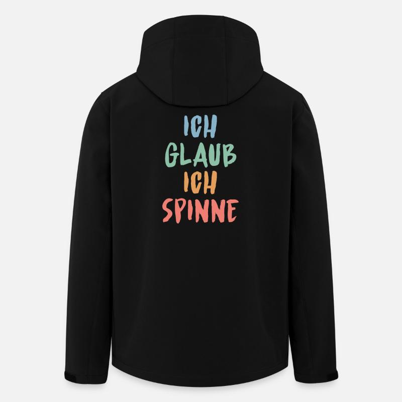 Ich glaub, ich spinne – Lustiges Sprüche Design - Recycelte Männer Softshell-Jacke von Stanley/Stella - Schwarz