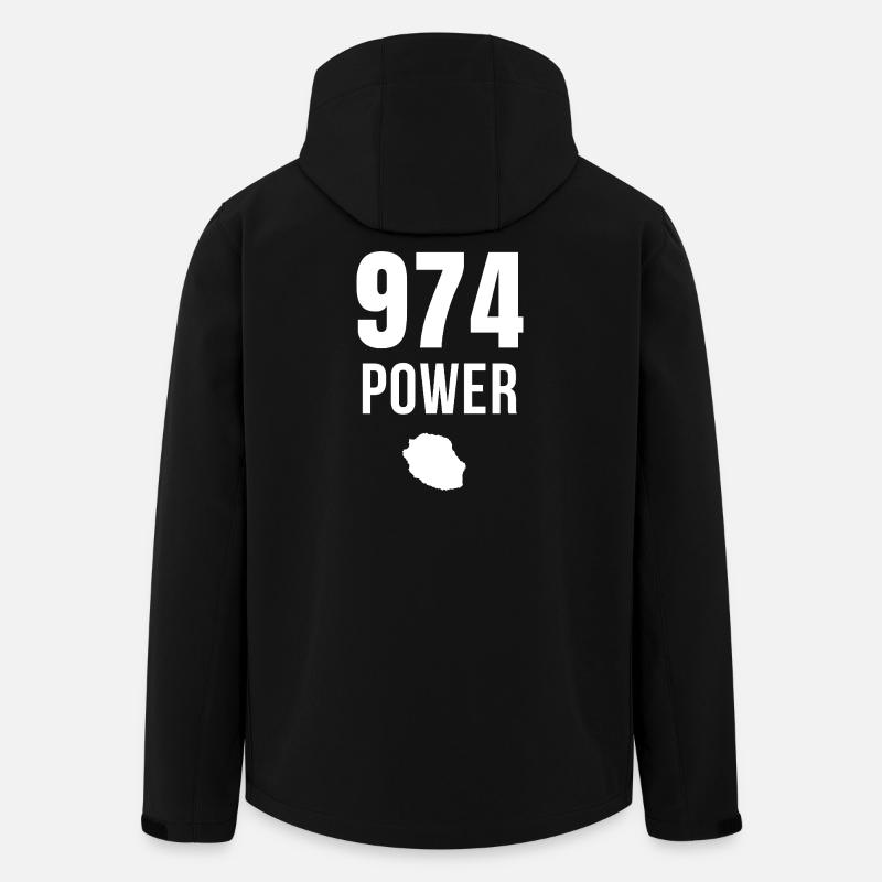 974 Power Meeting - Men’s Recycled Softshell Jacket by Stanley/Stella - black