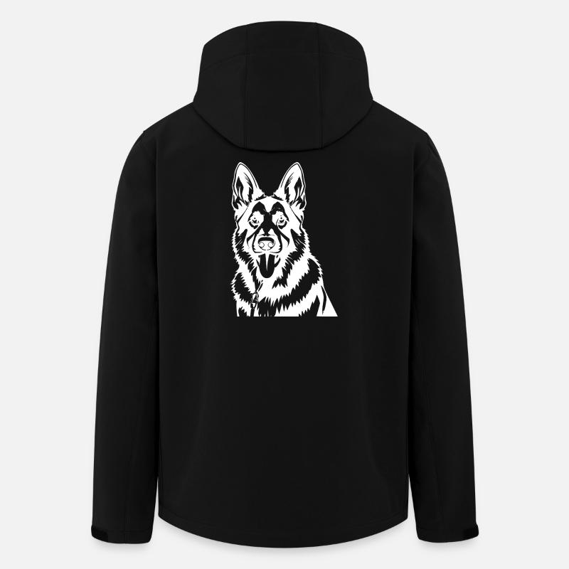 Schäferhund Hunde T-shirt Geschenk - Recycelte Männer Softshell-Jacke von Stanley/Stella - Schwarz